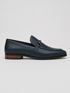 NOBLE Textured Horsebit Loafers