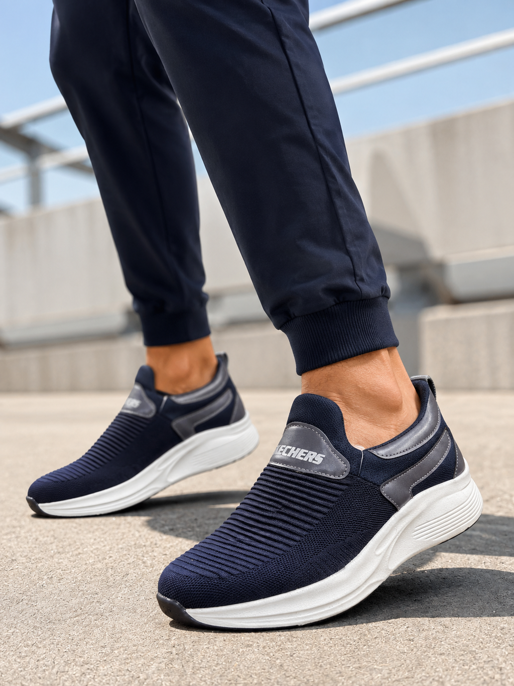 Skechers Unisex Knit Slip-On Sneakers