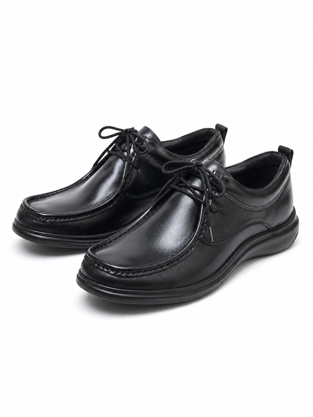 NOBLE Classic Moc Toe Lace-Up Casual Shoe