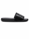 Croc Texture Slide Sandals