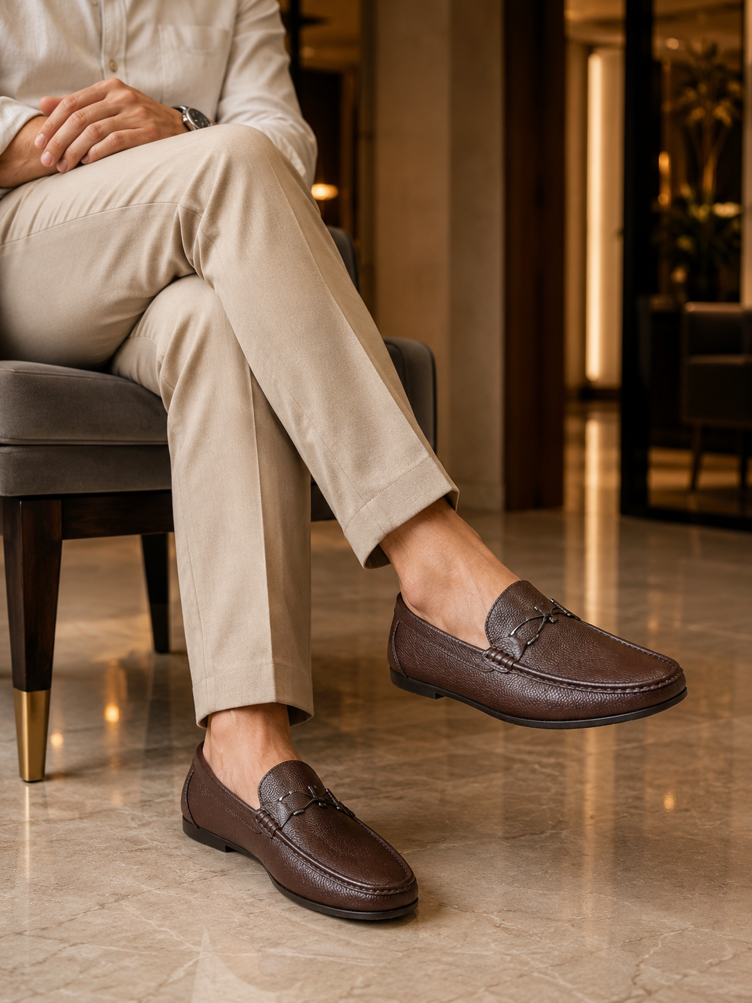 NOBLE Executive Milled Leather Loafer