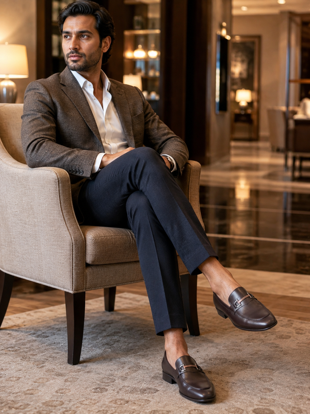 NOBLE Signature Bar Leather Loafer