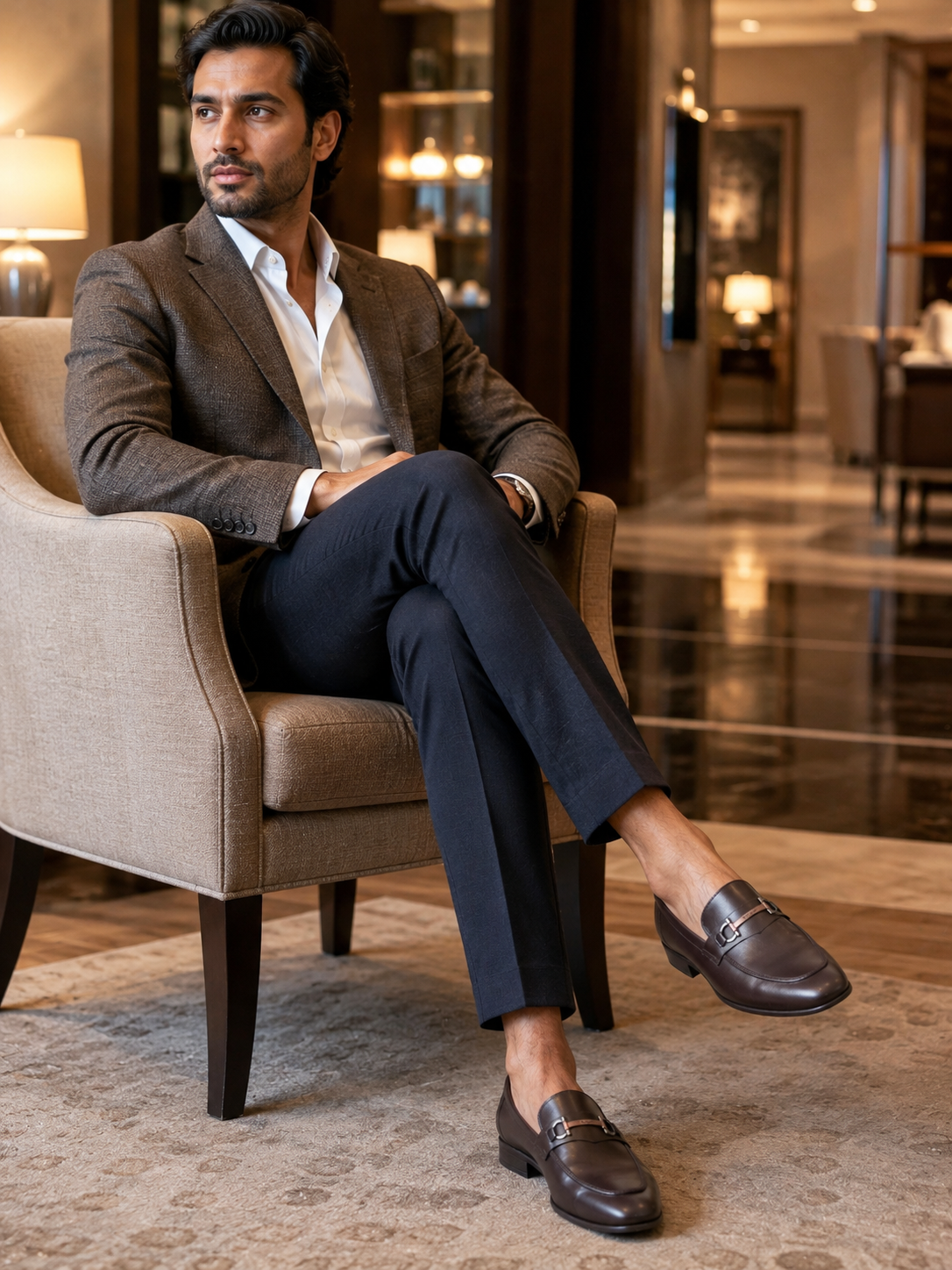 NOBLE Signature Bar Leather Loafer