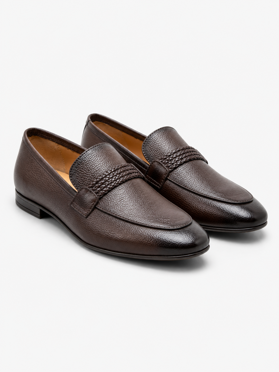 NOBLE Braided Strap Leather Loafer