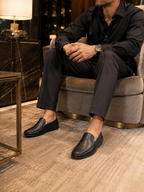 NOBLE Executive Penny Loafers – Black