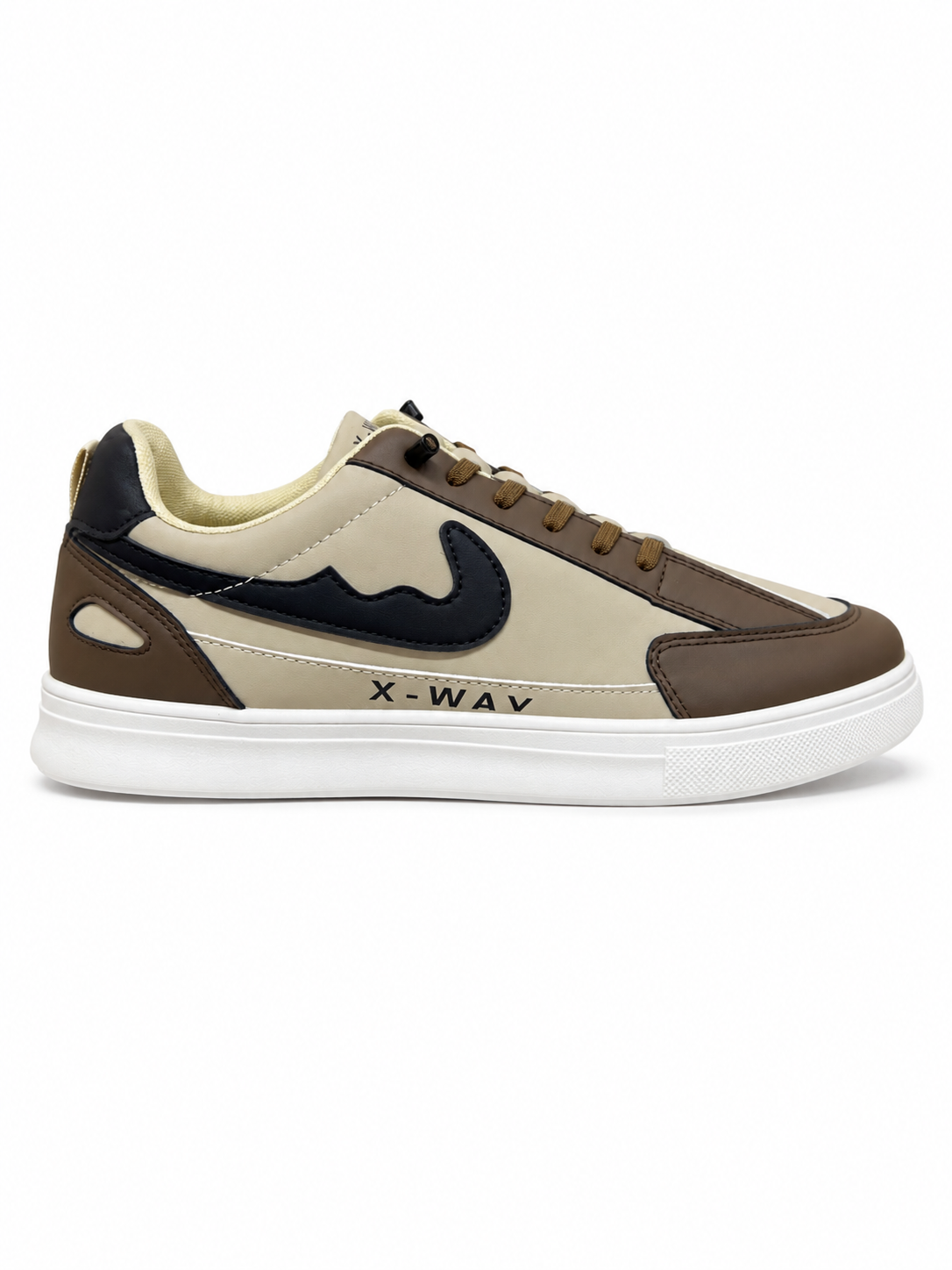 NOBLE Urban Motion Sneakers – Beige & Brown