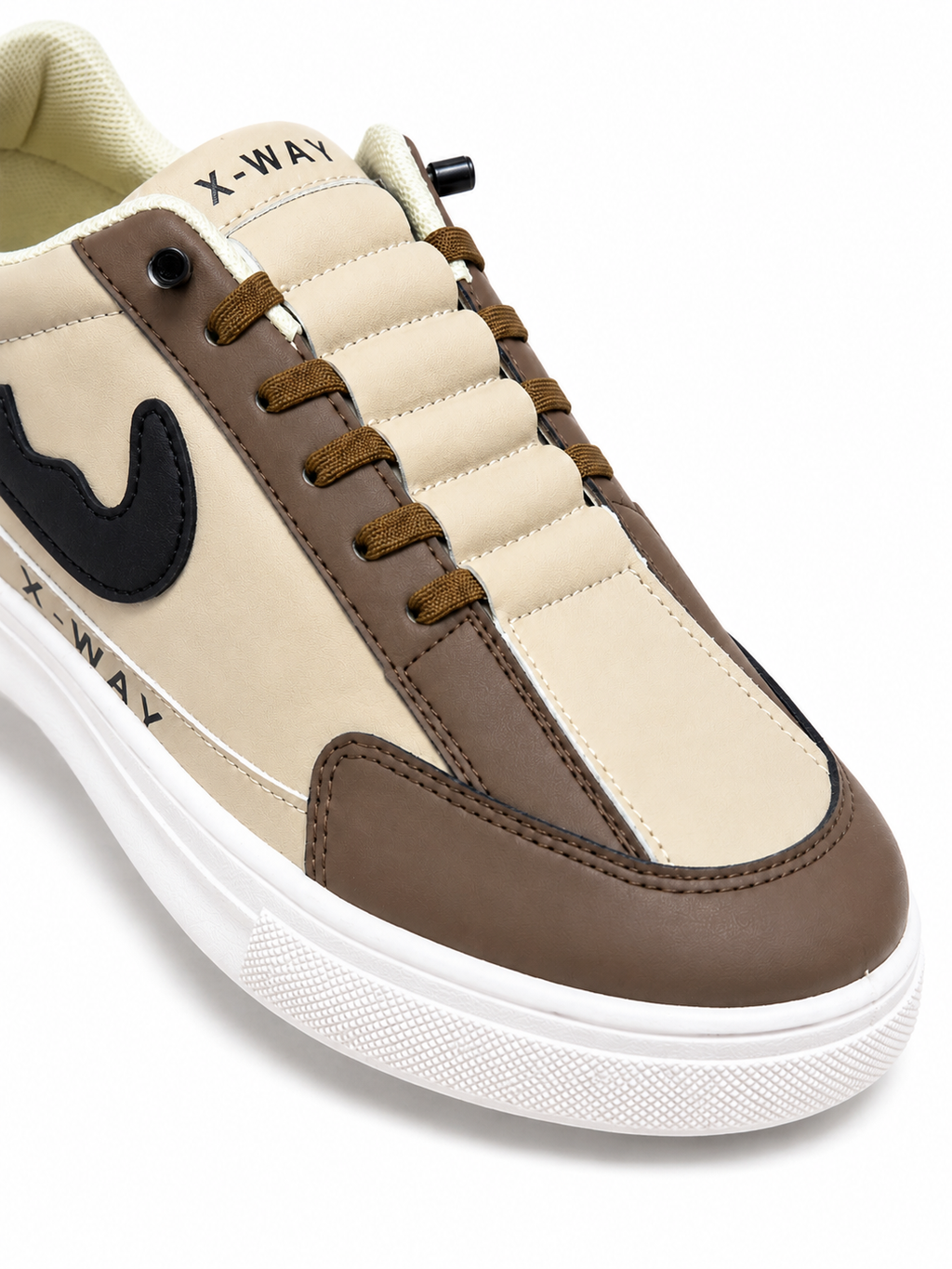 NOBLE Urban Motion Sneakers – Beige & Brown