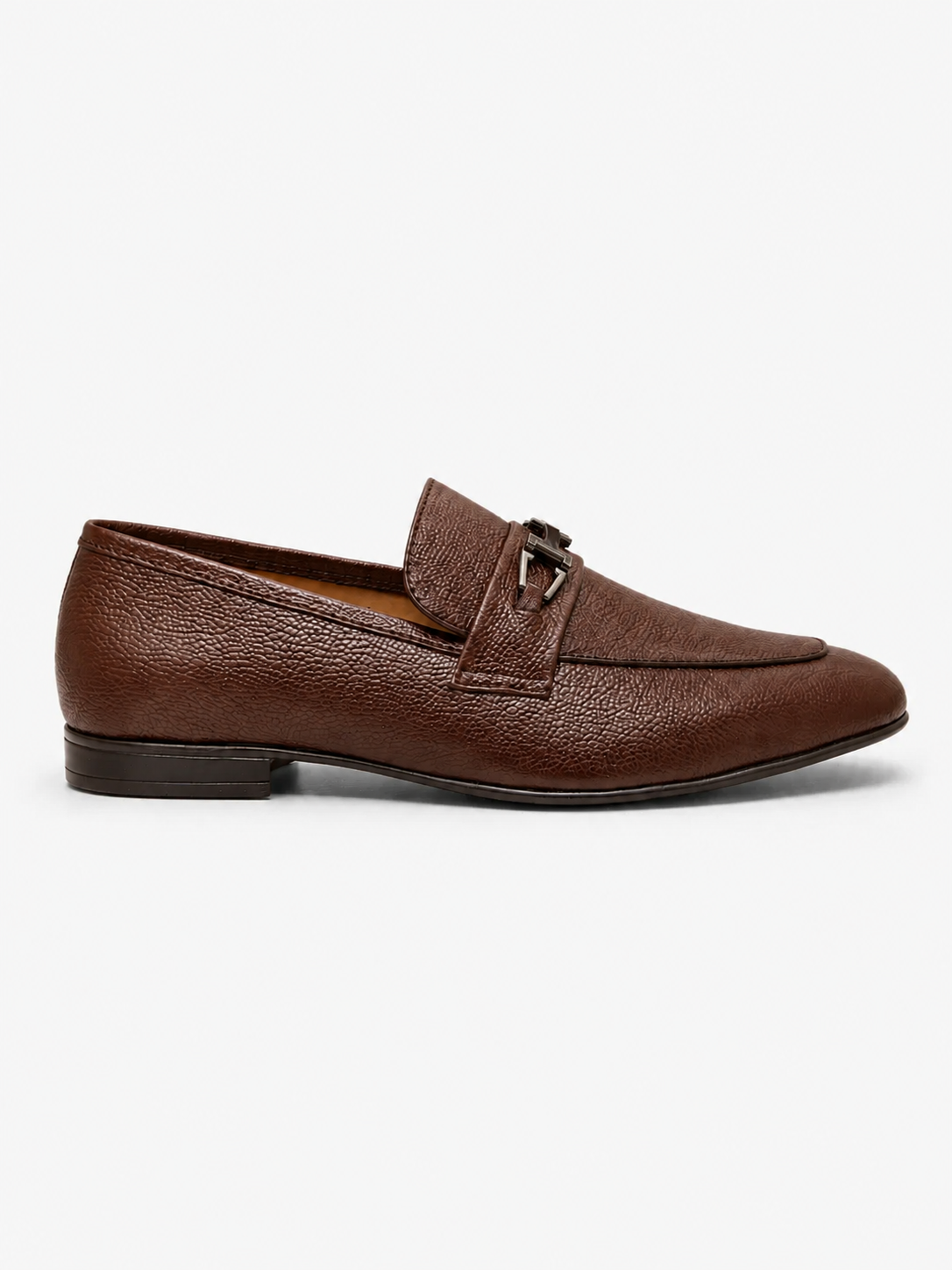 NOBLE Textured Horsebit Leather Loafer