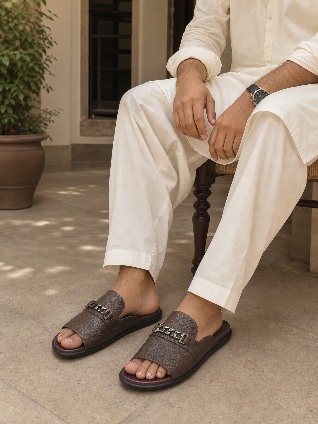 NOBLE VERONA CHAIN SLIPPER